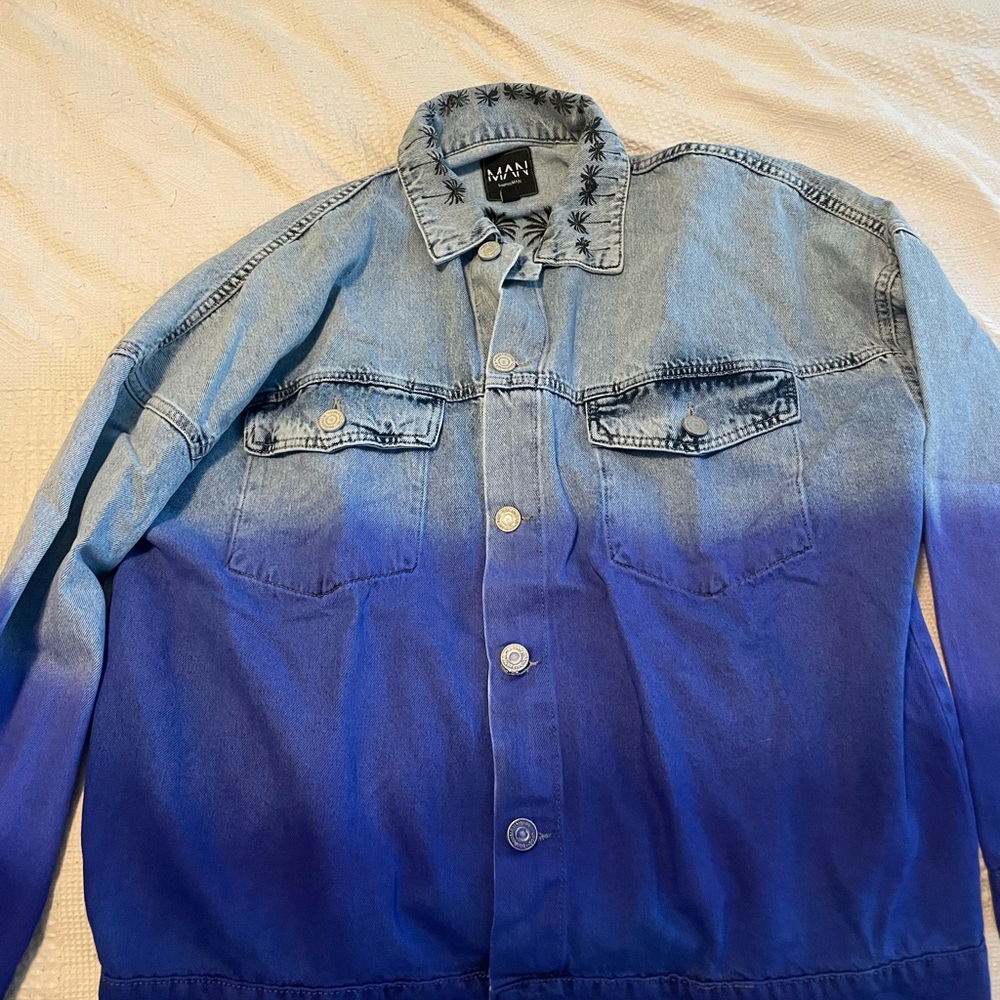 Blue Gradient Denim Jacket